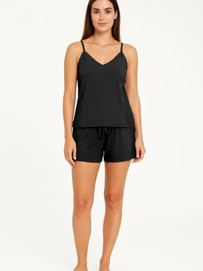 Pijama Feminino Microfibra com Renda Sonno Blu